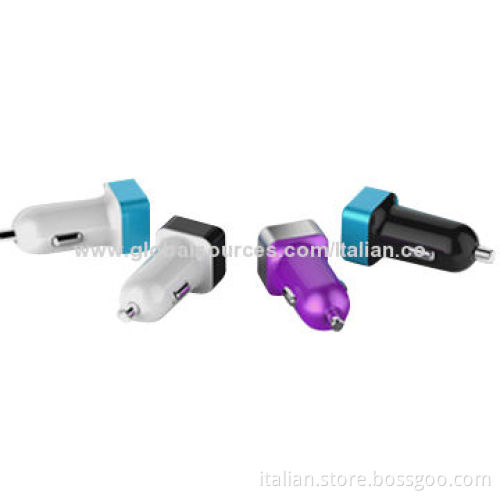 2-port Car Usb Charger for Universal Mobile Device Needs